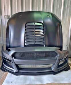 Mustang gt500 style front bumper, hood combo 2015-2023